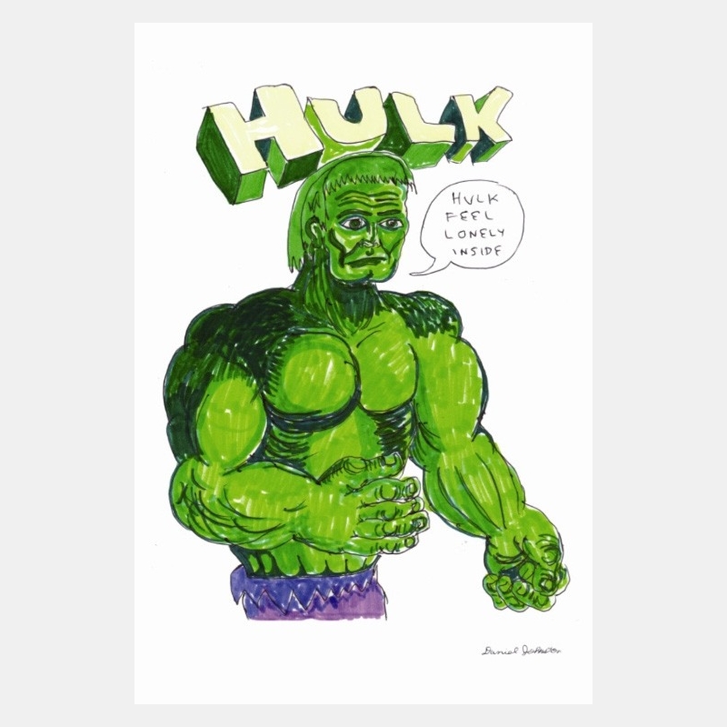 daniel johnston - hulk feel lonely inside daniel johnston - hulk feel lonely inside